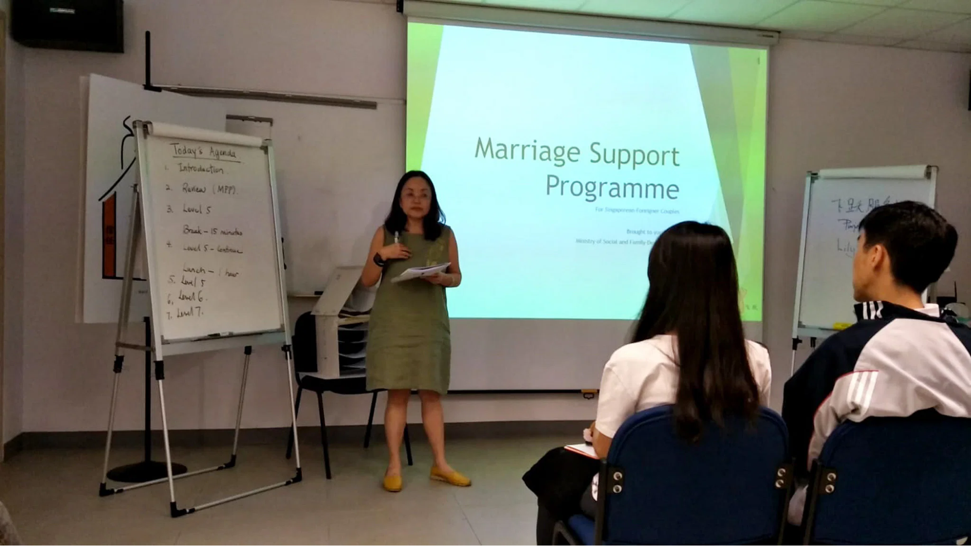 Couples attend a marriage support programme run by Fei Yue Community Services. Photo: Project Family.