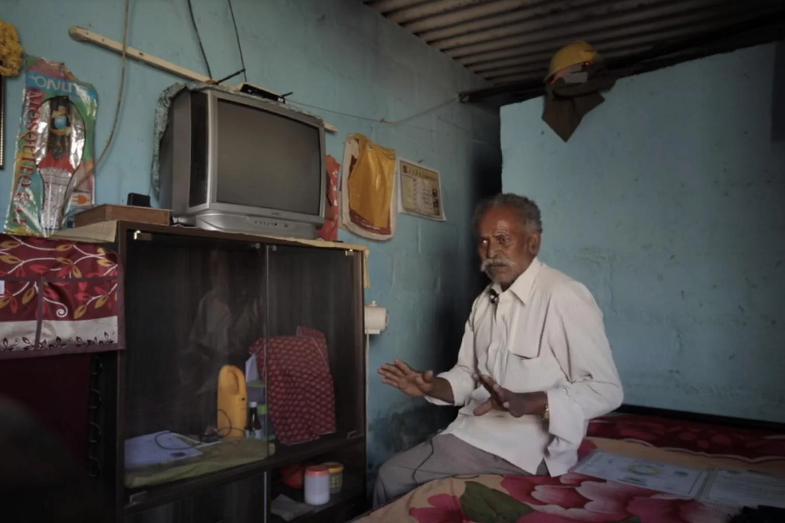 Mr Narayanswamy Muniappa lost his 25-year-old son to the job years ago. He says he never received compensation for his son's death. Photo: Arvind Dev.